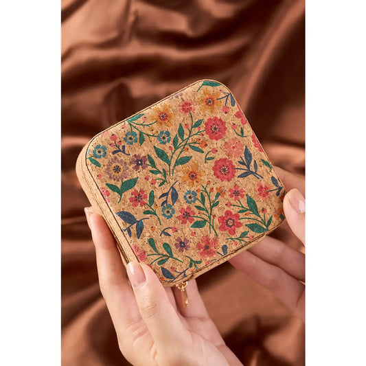 Retro Floral Travel Jewelry Box - 60080