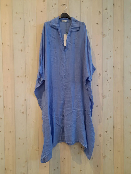 Kaftan Linen in Blue - 50087