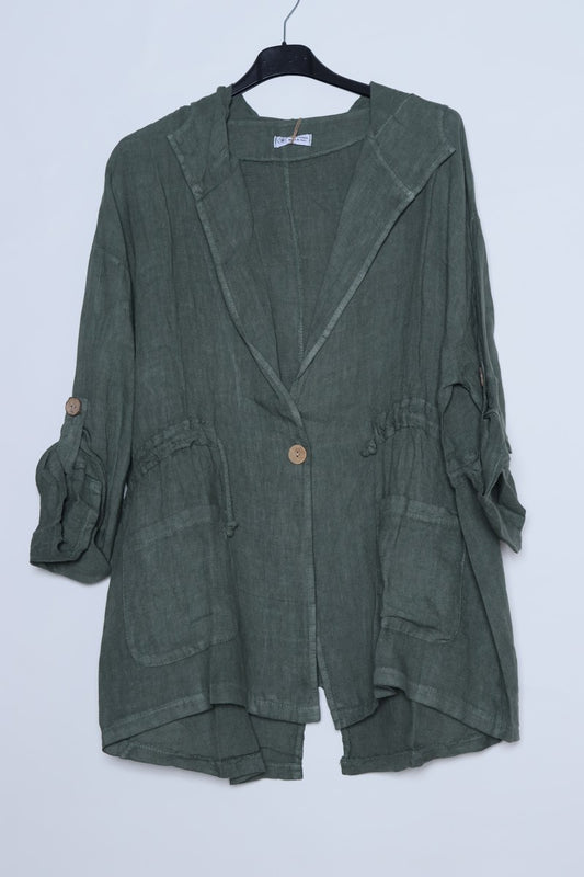Linen Vest Jacket - 60022