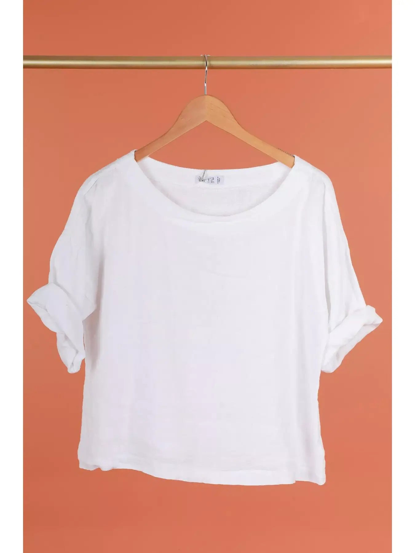Round Neck Linen Top  - 50058
