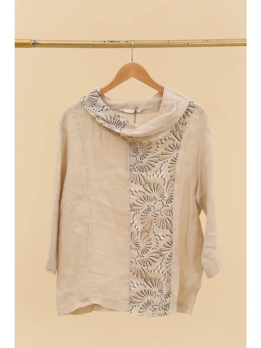 Printen Linen Blouse - 60018
