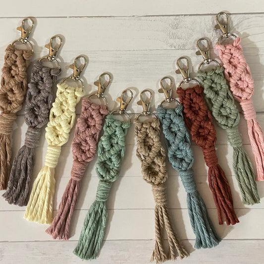 Colorful Boho Macrame Key Chain - 50065