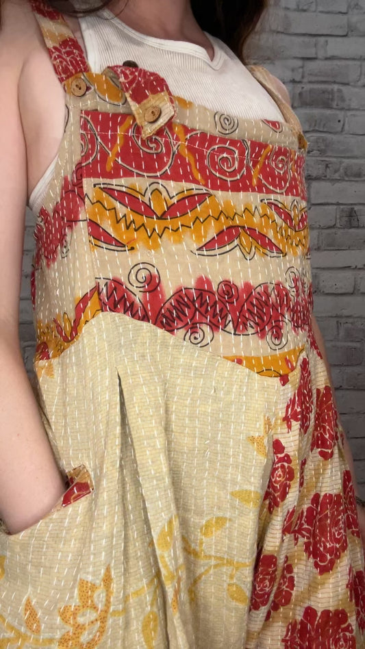 Crossroads Kantha brown and red - 70036