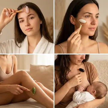 Bamboo Facial Massage Roller