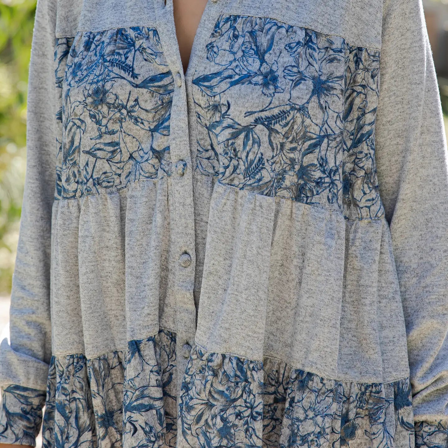 Knot Jhabla Top with Tiers - 50055