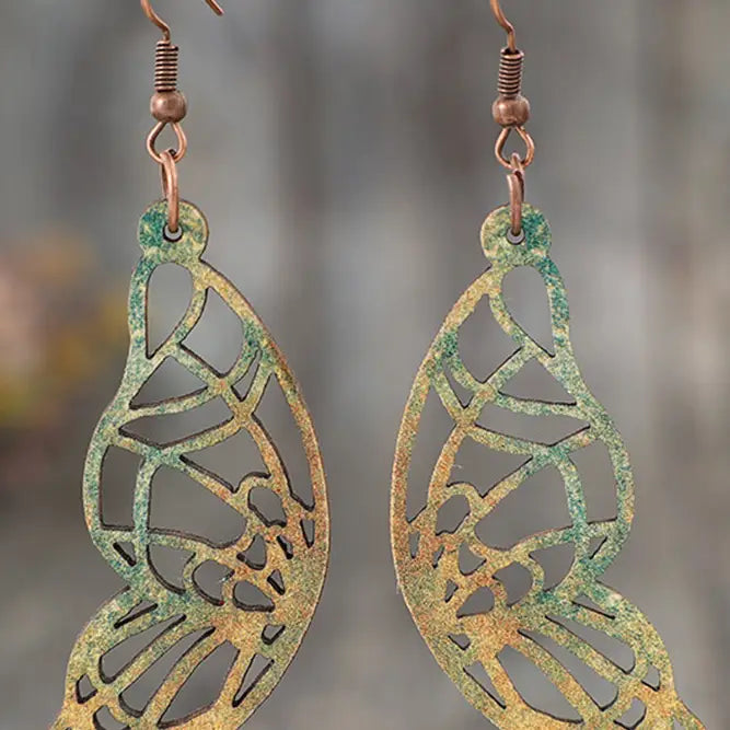 Butterfly Wood Earing