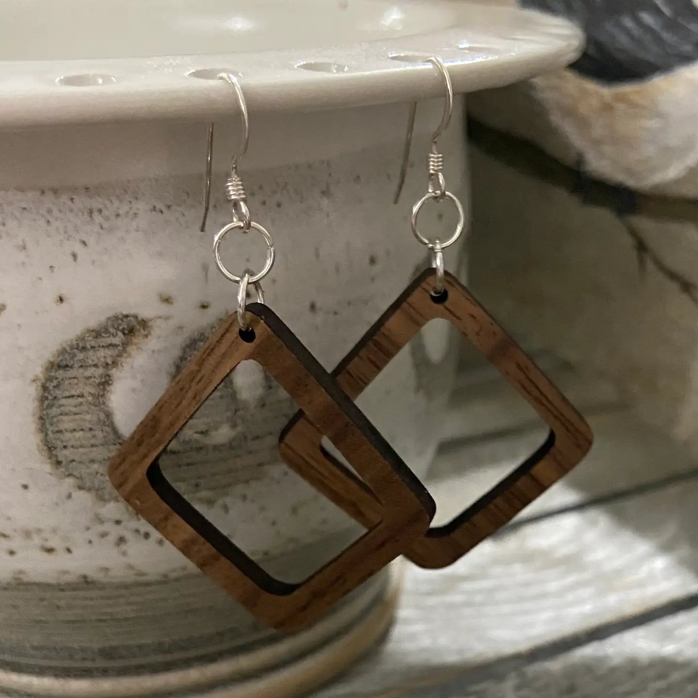 Wood Earrings - 50069