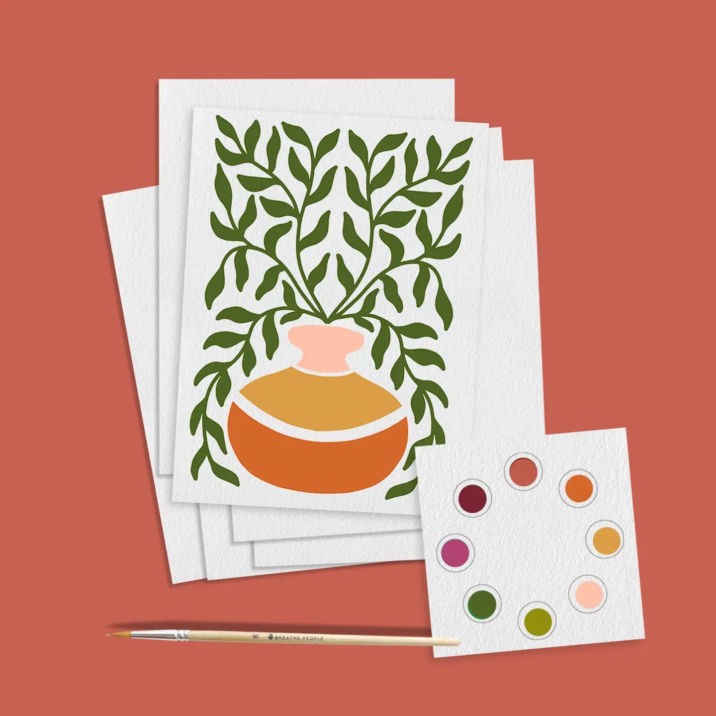 Watercolor Postcard Prints - Abstract Botanicals