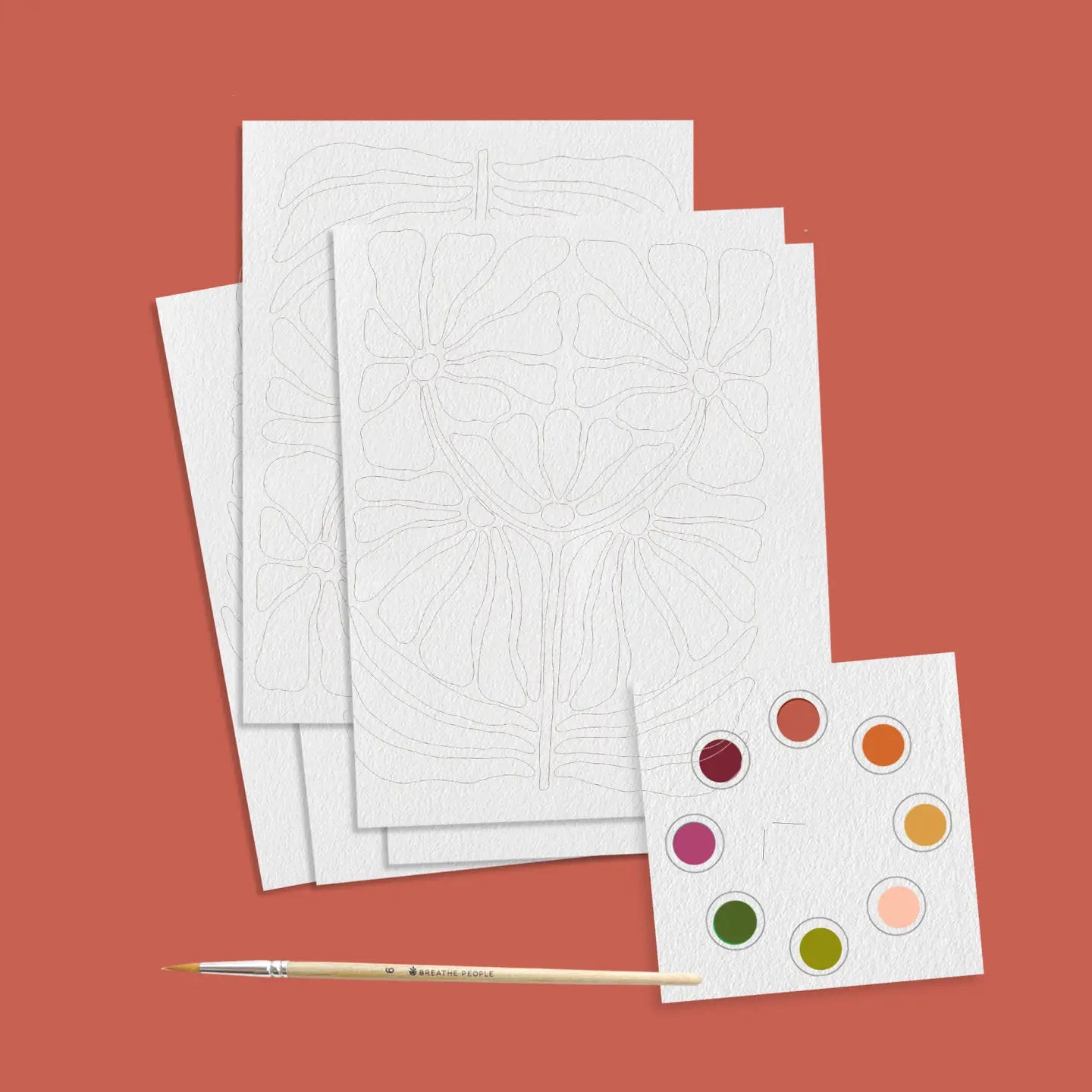 Watercolor Postcard Prints - Abstract Botanicals
