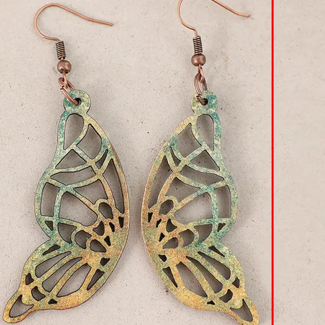 Butterfly Wood Earing