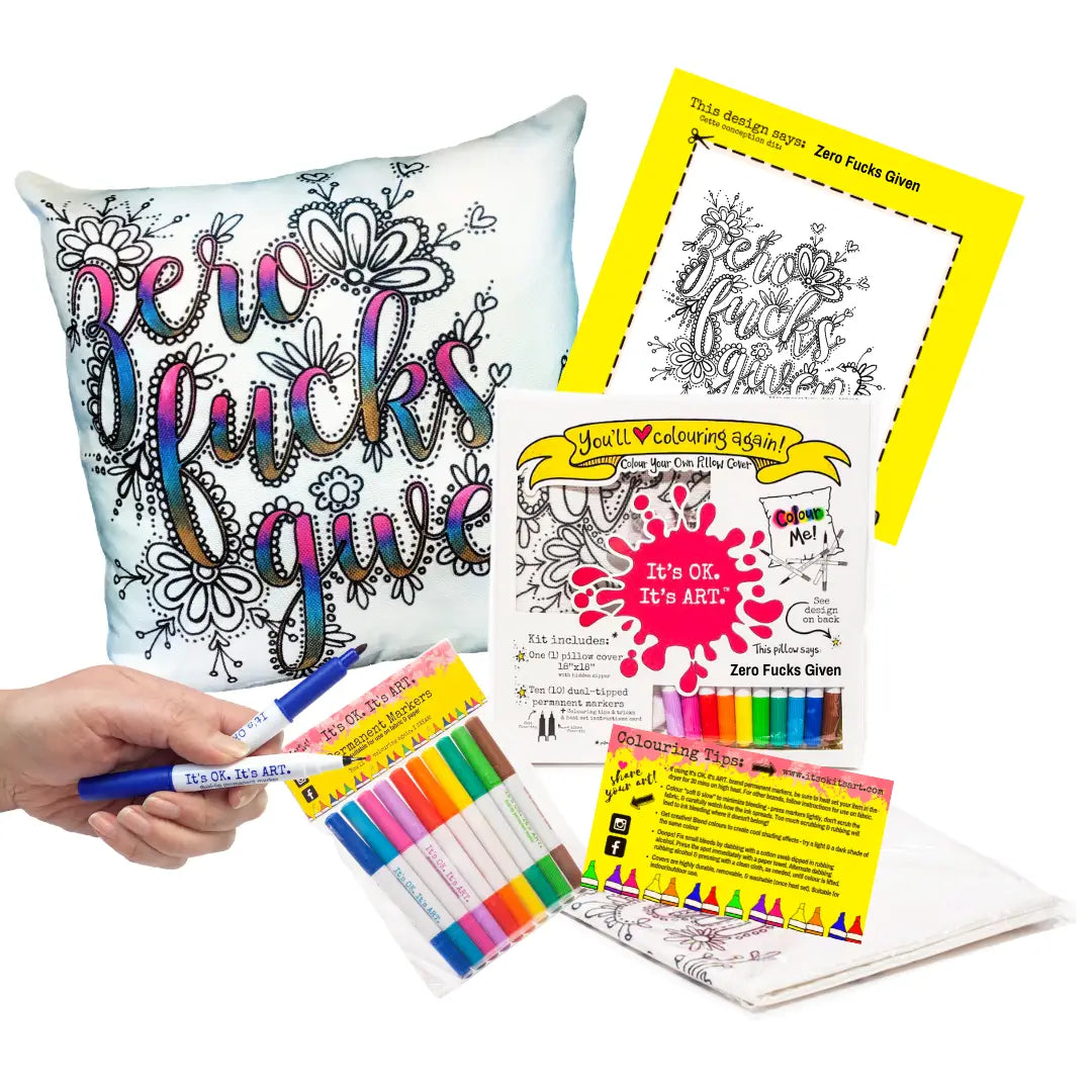 DIY Colour Your Own Pillow Cover - 50050