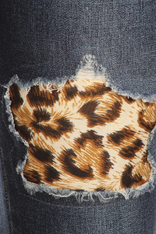 Leopard Distressed Jeans (Hammer Collection)