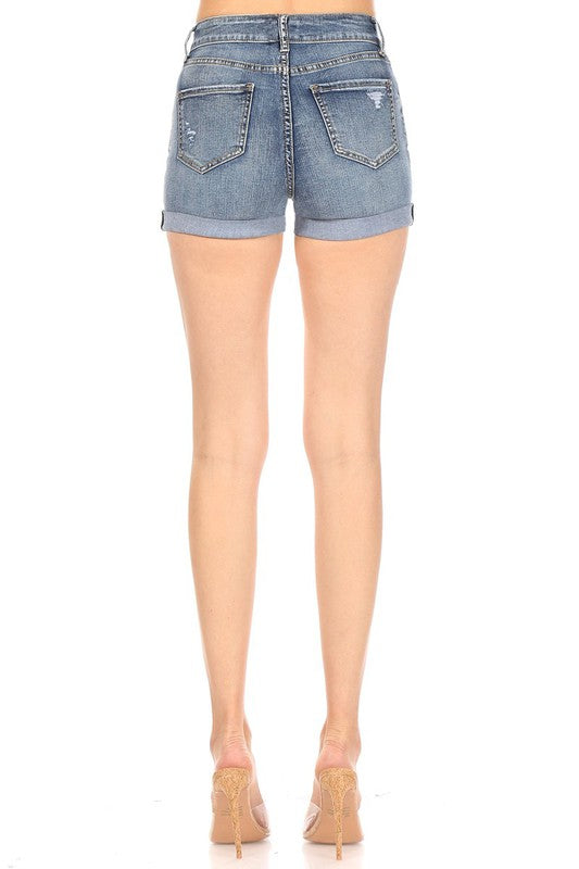 "The Ibiza" Short in Medium Wash-11073