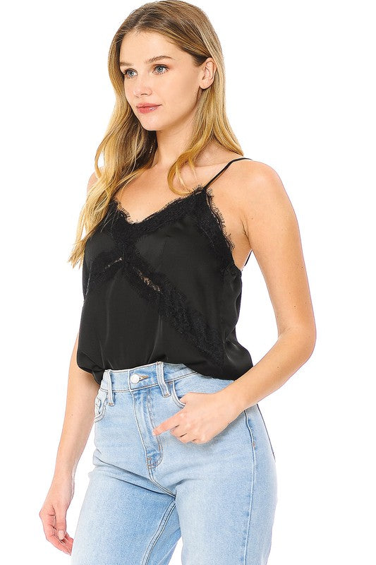 "The Airy" Lace Trim Camisole