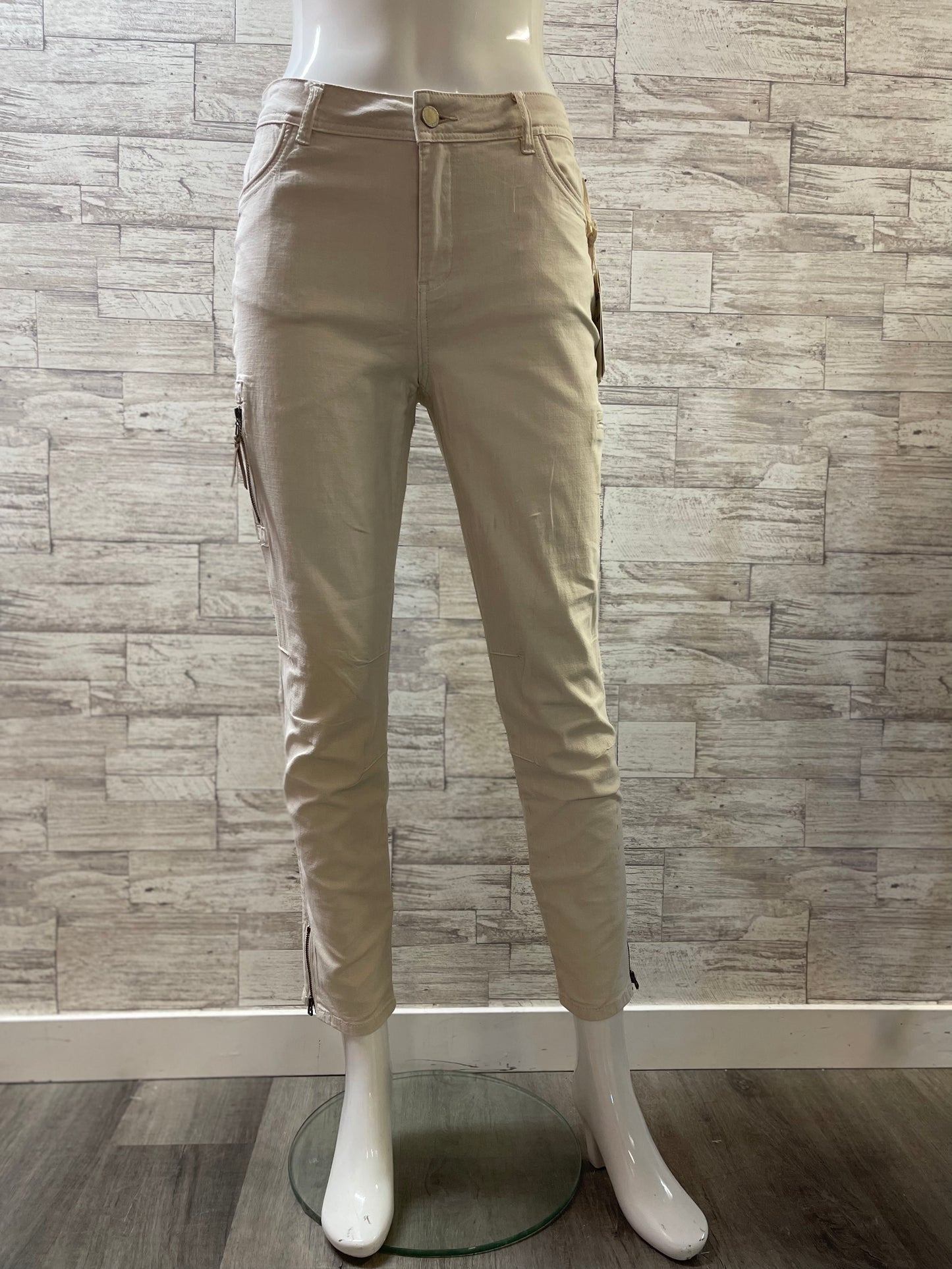 Solid Cargo Pant Natural-10031
