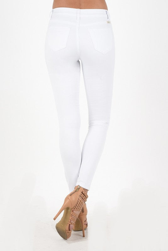 White Skinny Jeans 8204