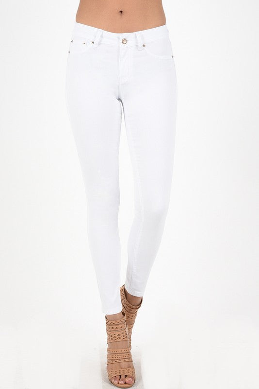 White Skinny Jeans 8204