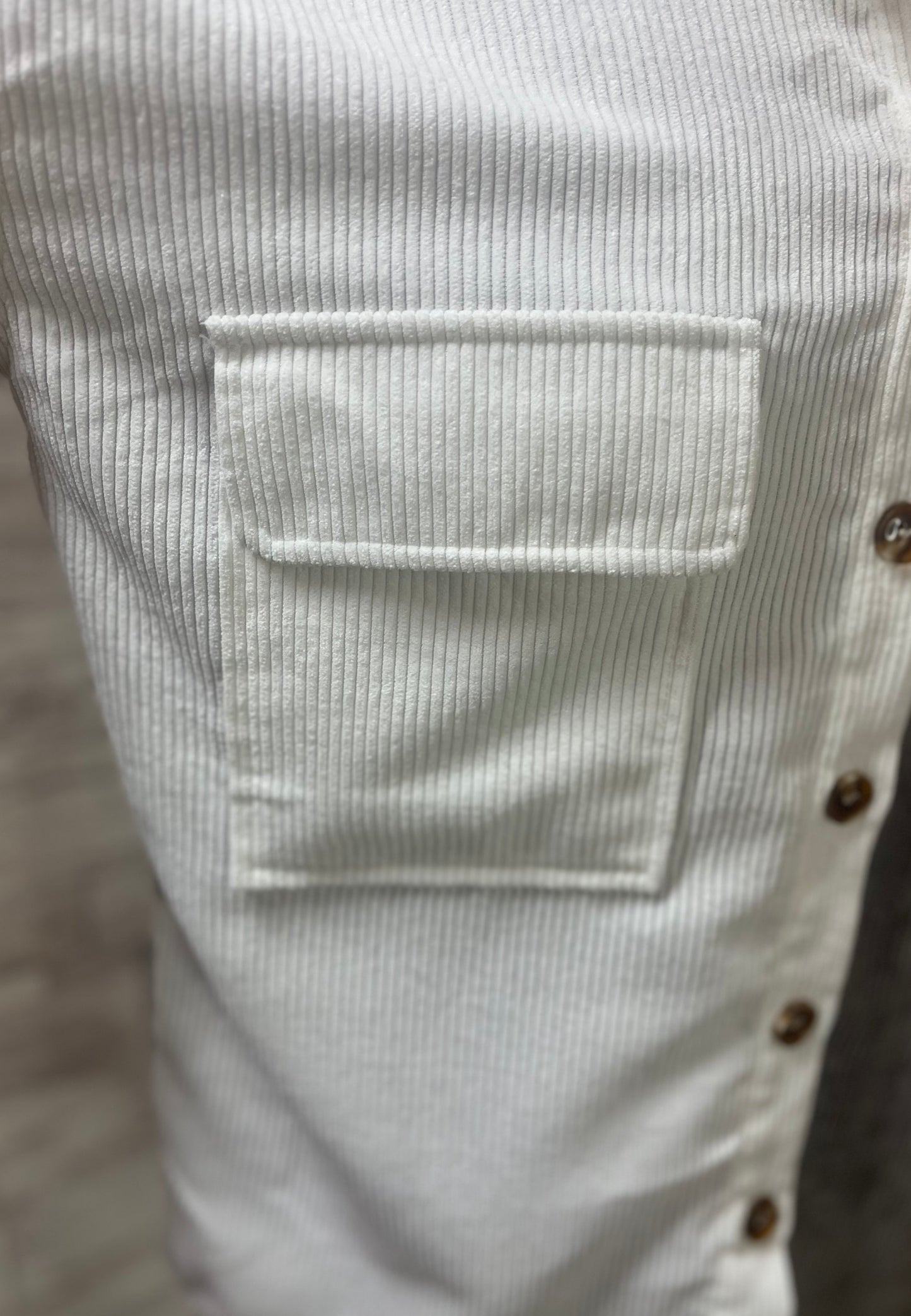 Patchwork Button Front Shirt-13006