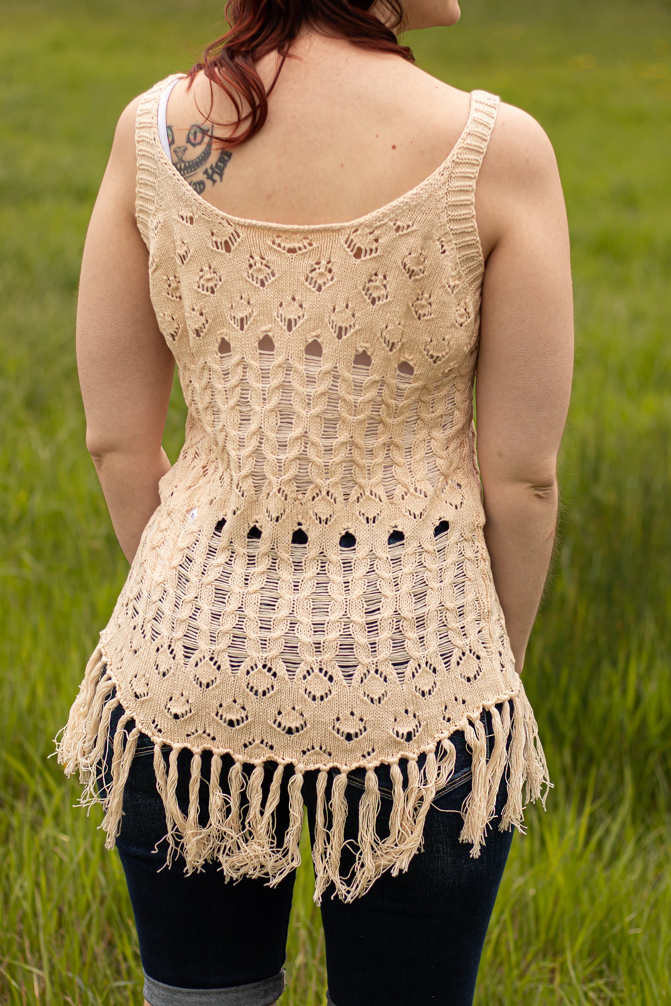 Macrame Crochet Tank-20001