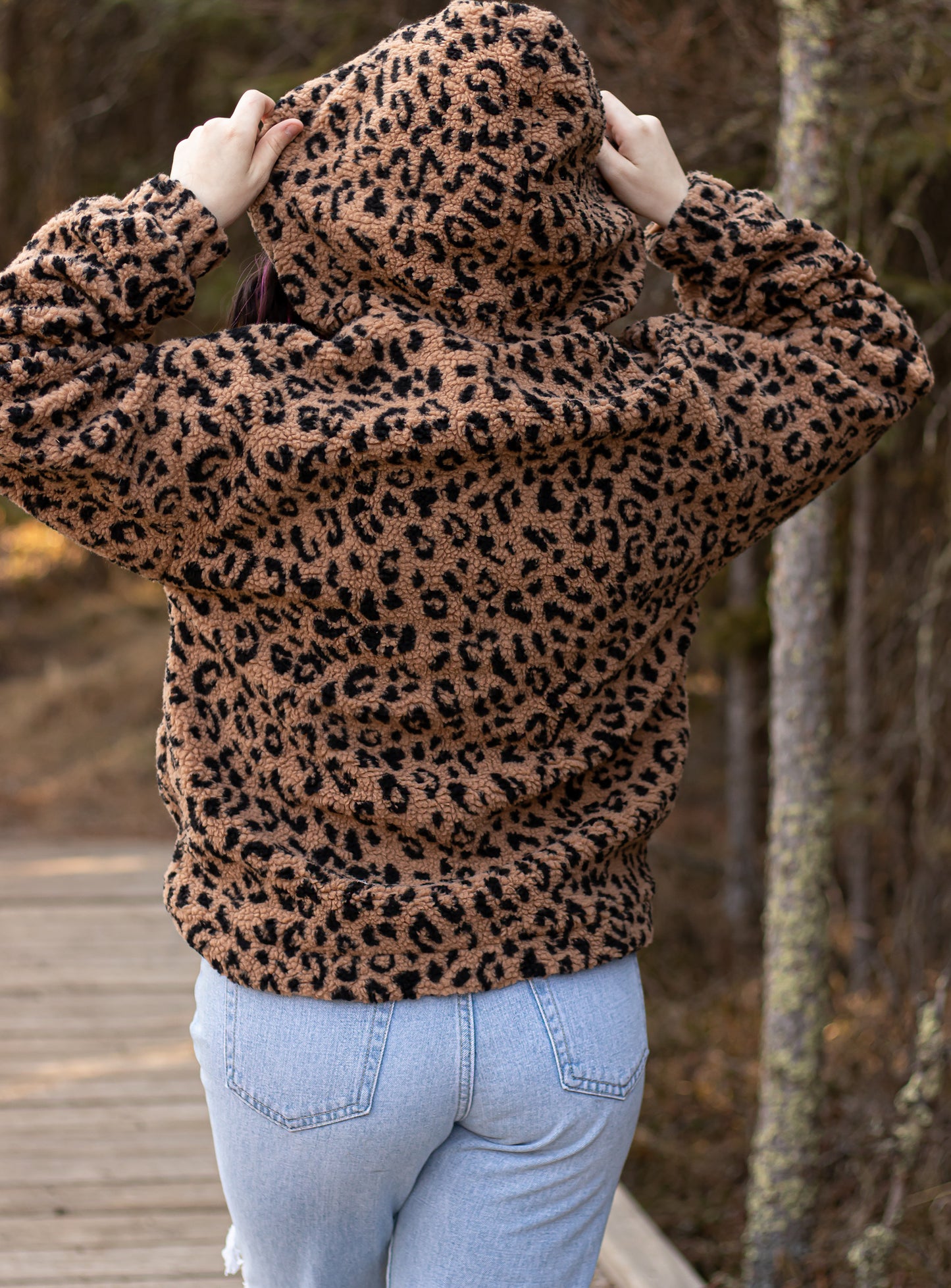 "The Liana" Leopard Teddy Coat- 10019